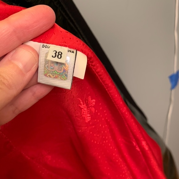 DOLCE & GABBANA Coat w Patent Leather Collar 38 (US Size 2) - Picture 5 of 8